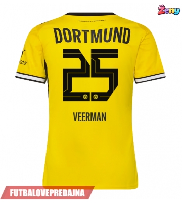 Lacne Ženy Futbalové dres Borussia Dortmund Joey Veerman #25 2026-27 Krátky Rukáv - Domáci